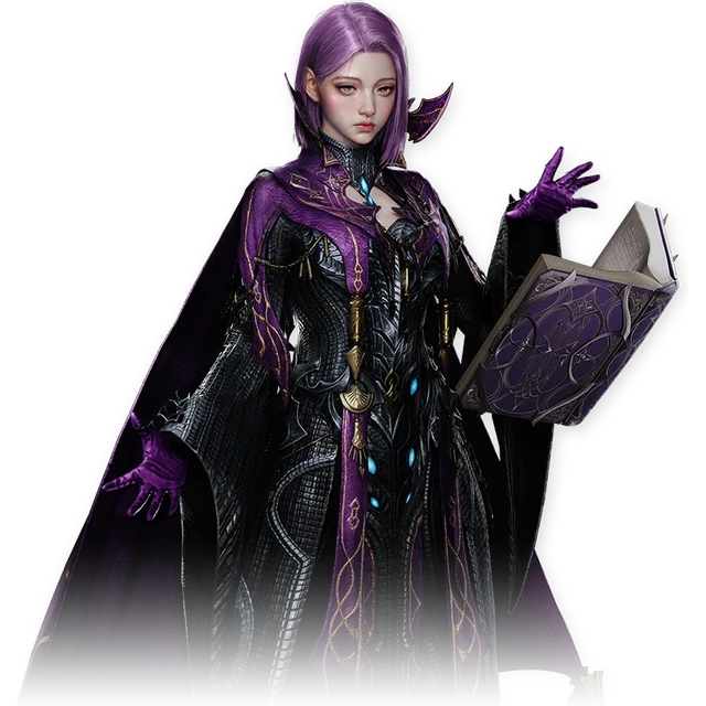 AION 2 Sorcerer official class artwork for the ranged magic damage build guide